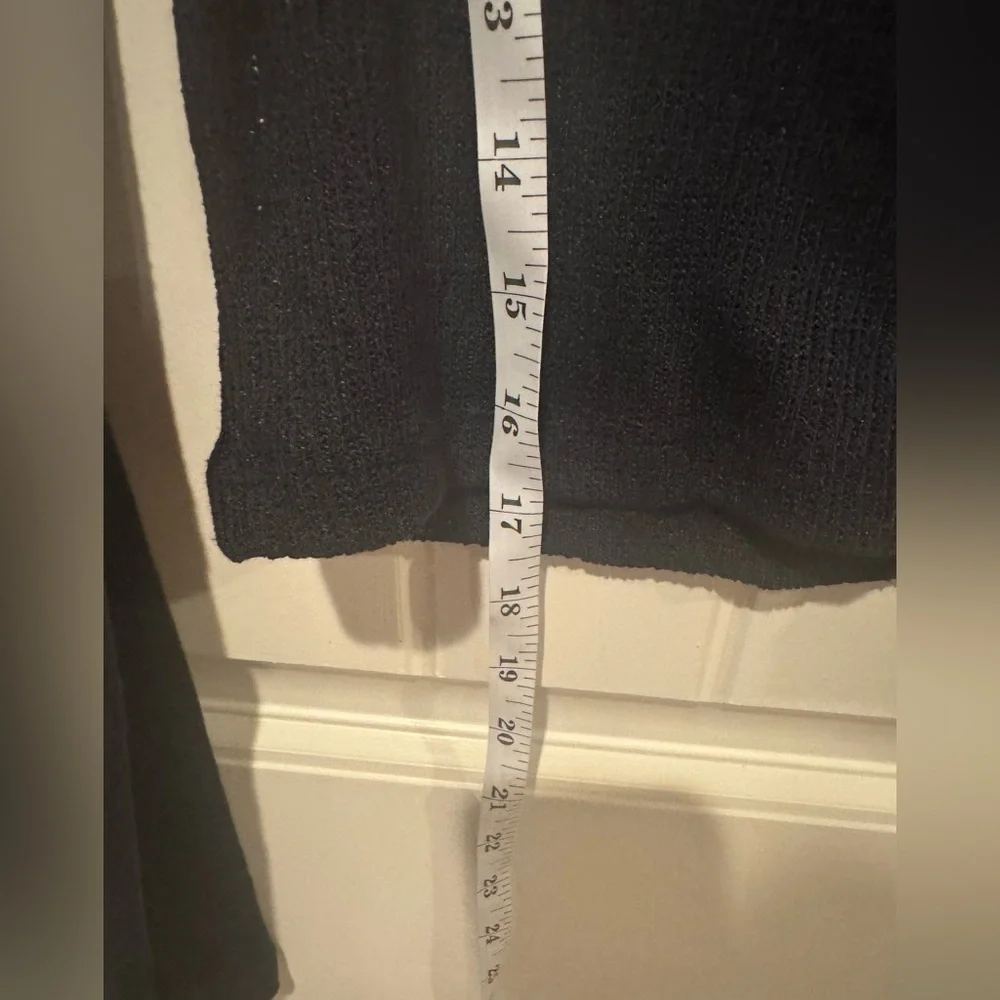 Zara Black Mesh Long Sleeve Sweater NWOT